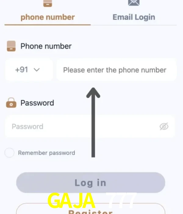 GAJA 777 login